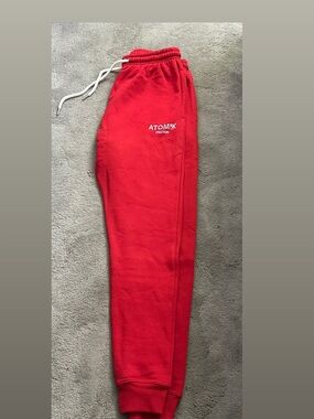 Red Men's Fleece Joggers